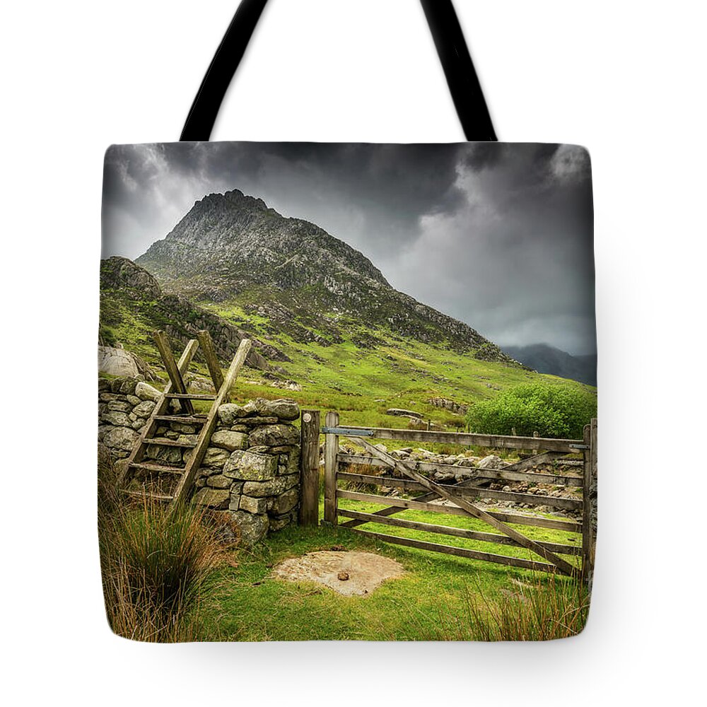 Tryfan Mountain Tote Bag featuring the photograph Way To Tryfan Mountain by Adrian Evans