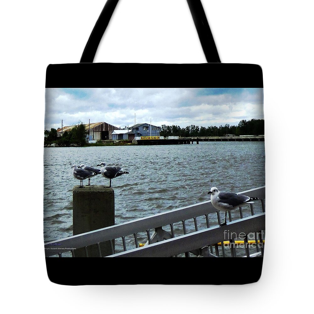 Environmental Changes Tote Bag featuring the photograph We are Still Here and Hope You Are Too by Aberjhani