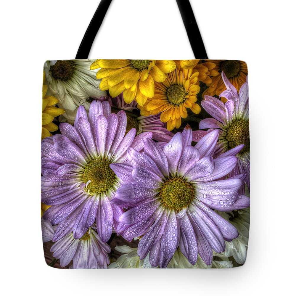 Daisies Tote Bag featuring the photograph We Need To Be Together by Mike Eingle