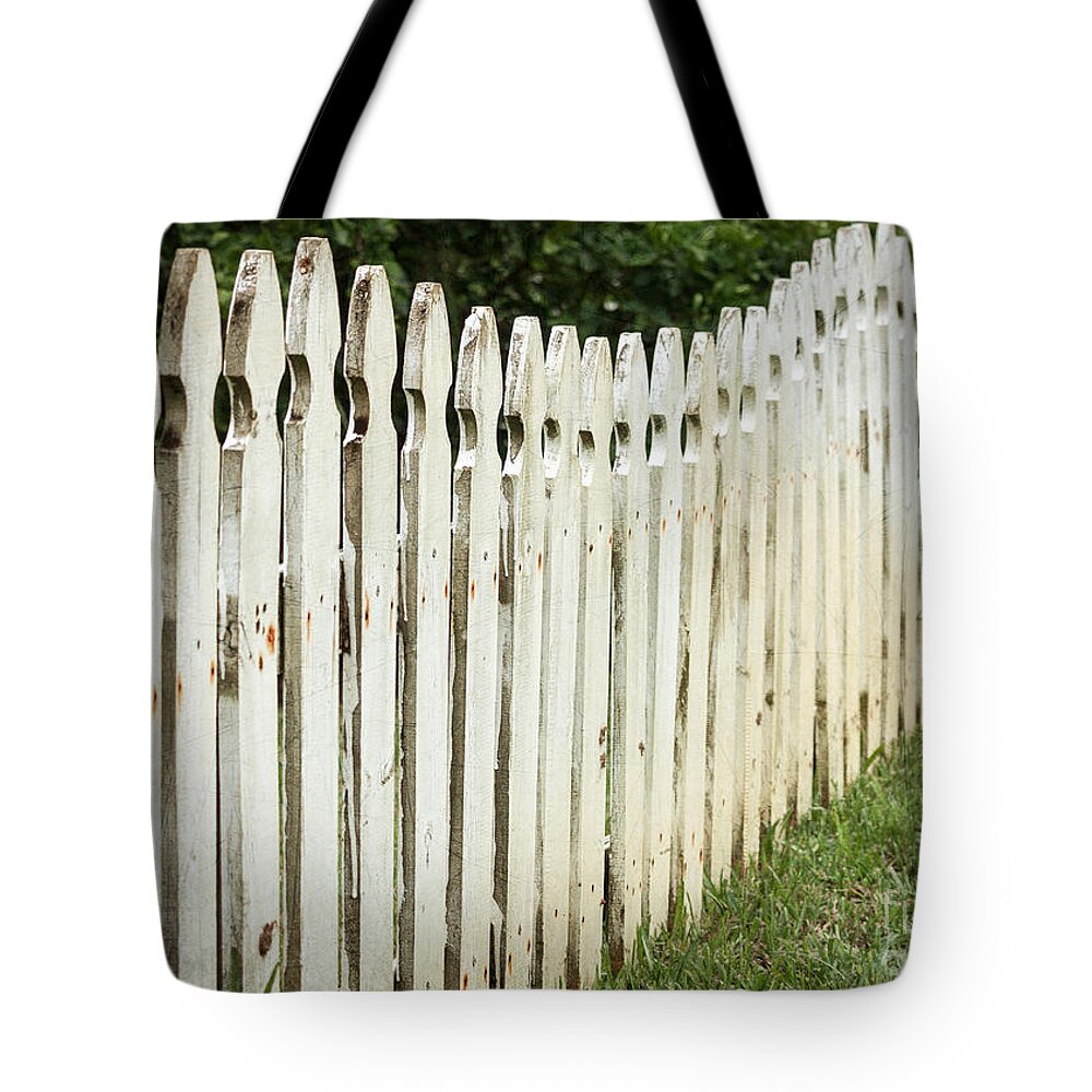Florida Tote Bag featuring the photograph Weathered Fence by Todd Blanchard