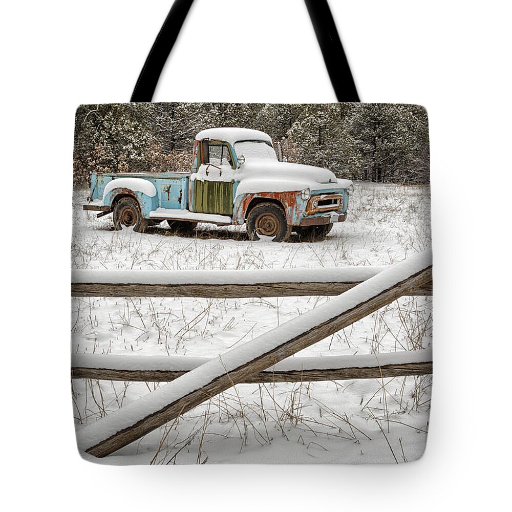 Truck Tote Bag featuring the photograph Weathering The Storm by Denise Bush