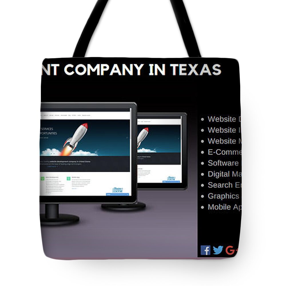 Web Development Company In Texas Tote Bag featuring the photograph Web Development Company in Texas by Vwebdevelopment