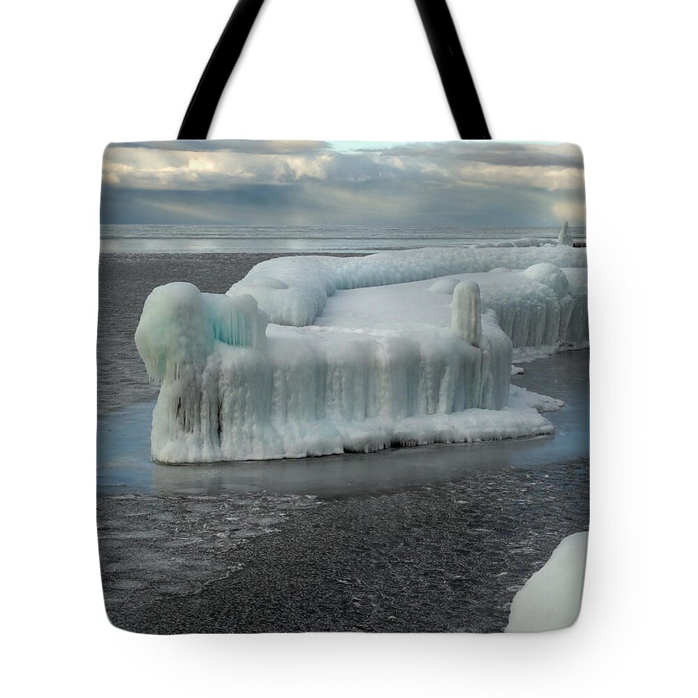 Dock Tote Bag featuring the photograph Wedding Cake Dock by David T Wilkinson
