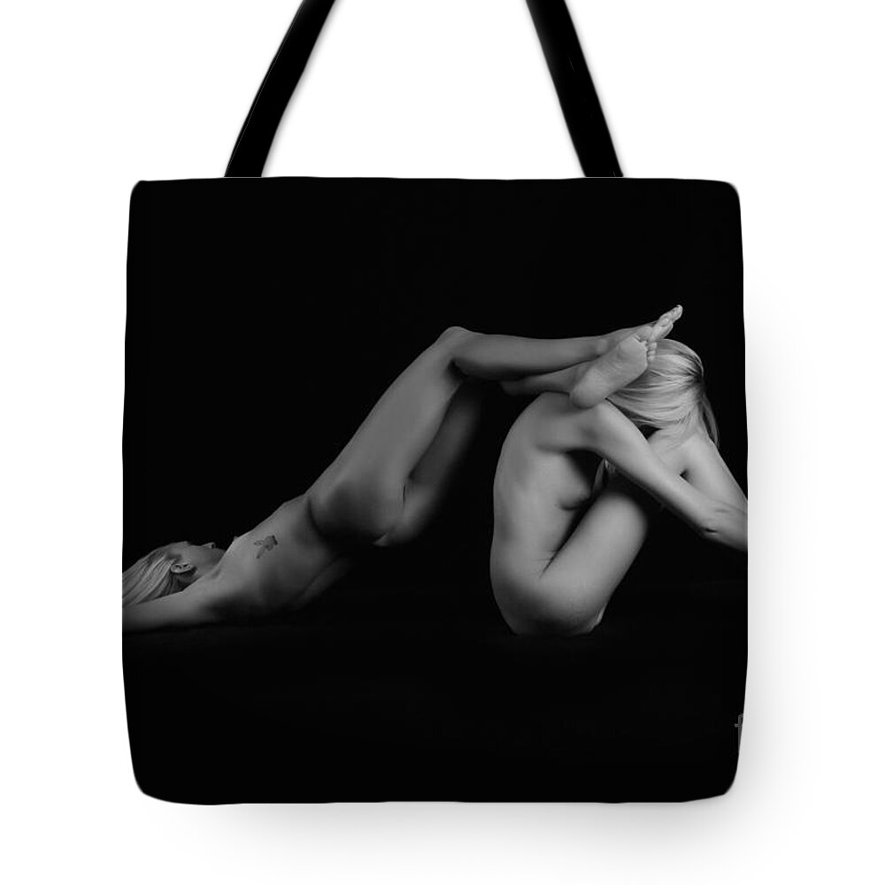 Artistic Photographs Tote Bag featuring the photograph Weight on my shoulders by Robert WK Clark