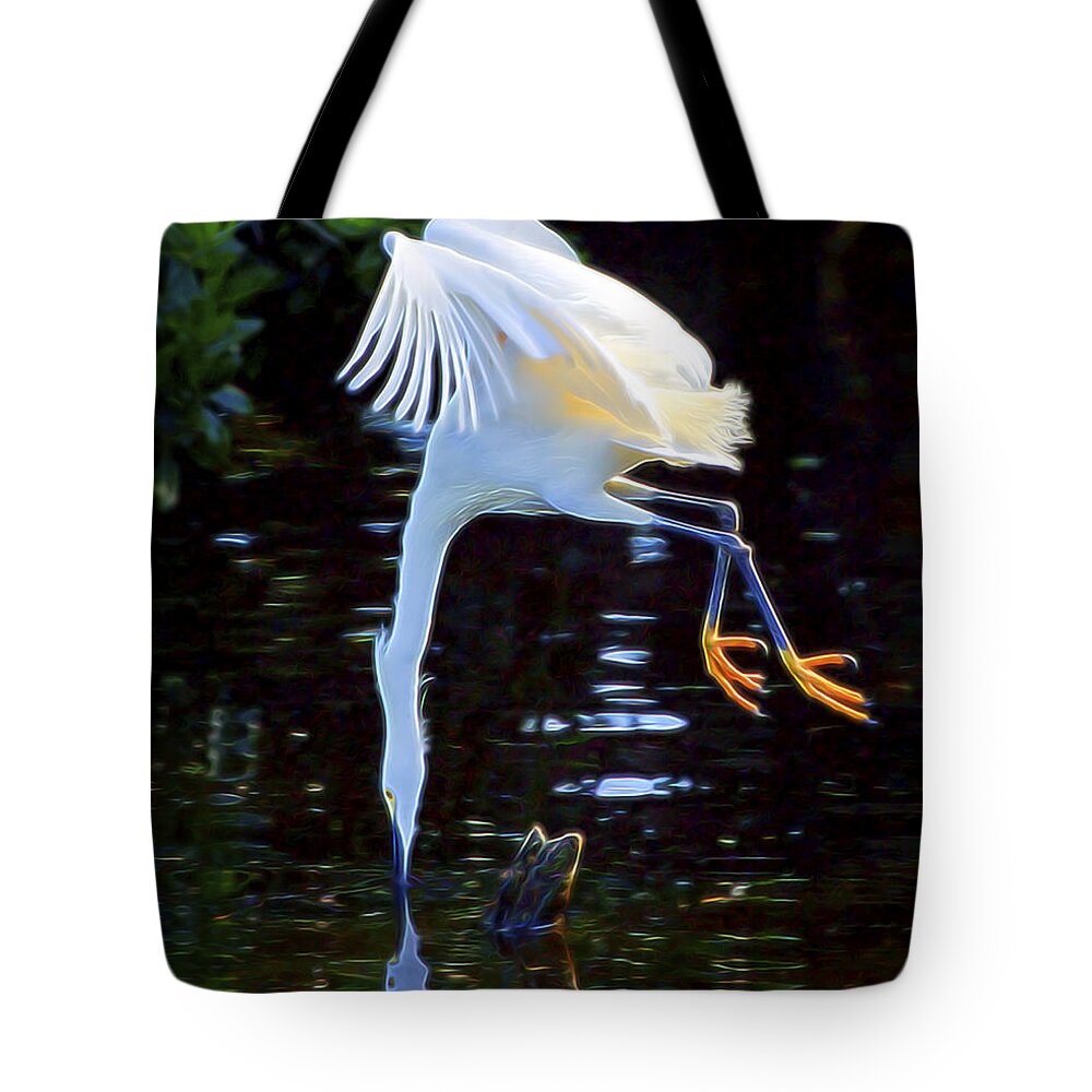 Nature Tote Bag featuring the digital art Weightless by William Horden