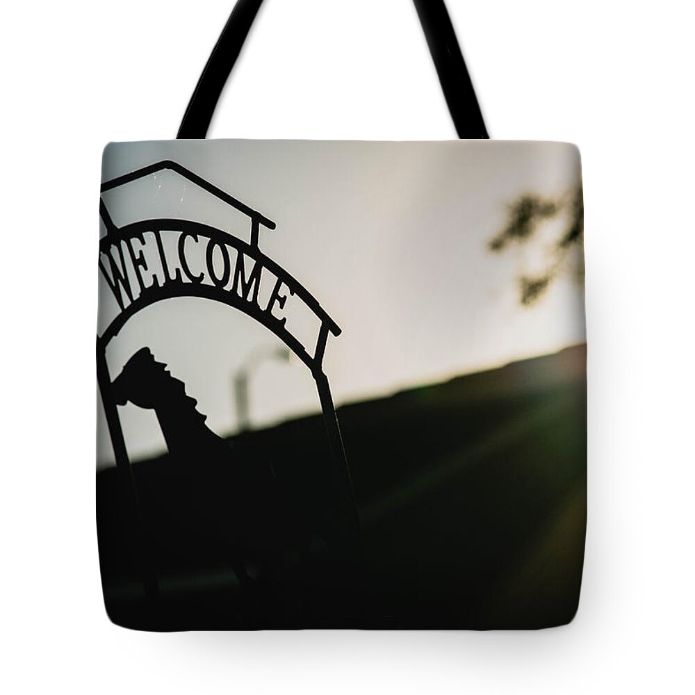 Door Tote Bag featuring the photograph Welcome by Hyuntae Kim