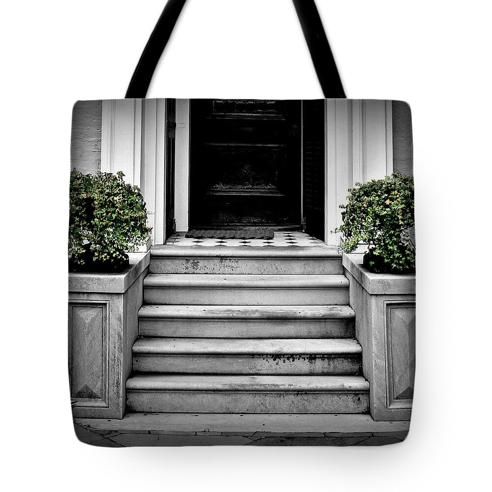 Step Tote Bag featuring the photograph Welcome Steps by Perry Webster