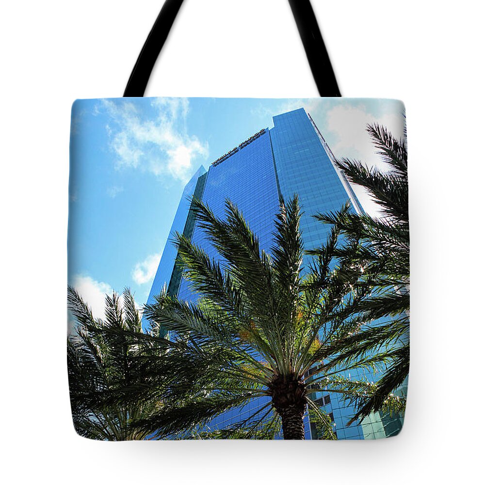Florida Tote Bag featuring the photograph Wells Fargo Building, Miami by Roslyn Wilkins