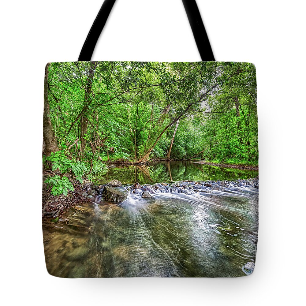 Rock Tote Bag featuring the photograph West Fork Rock Spillway by David Smith