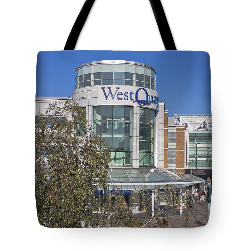 West Quay Tote Bag featuring the photograph West Quay Southampton by Terri Waters