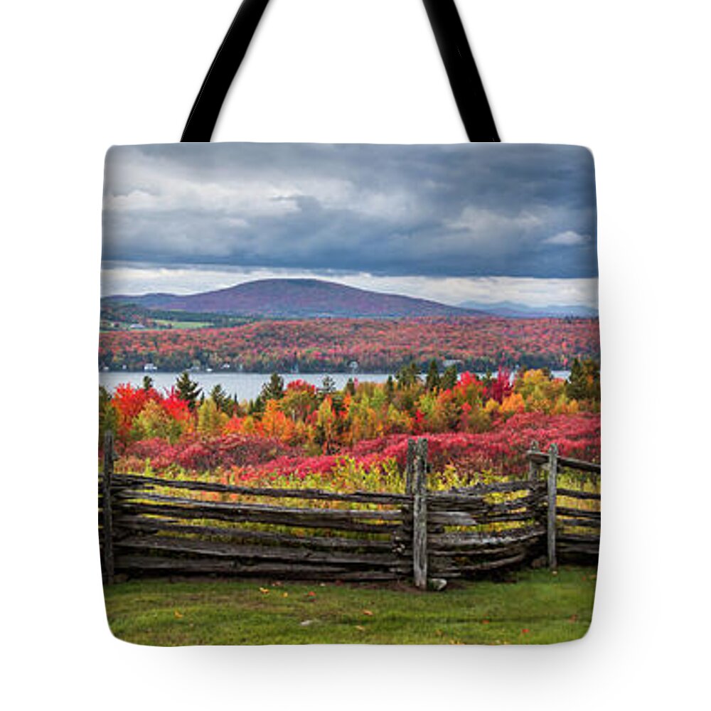 Vermont Tote Bag featuring the photograph Westmore Overlook by Tim Kirchoff