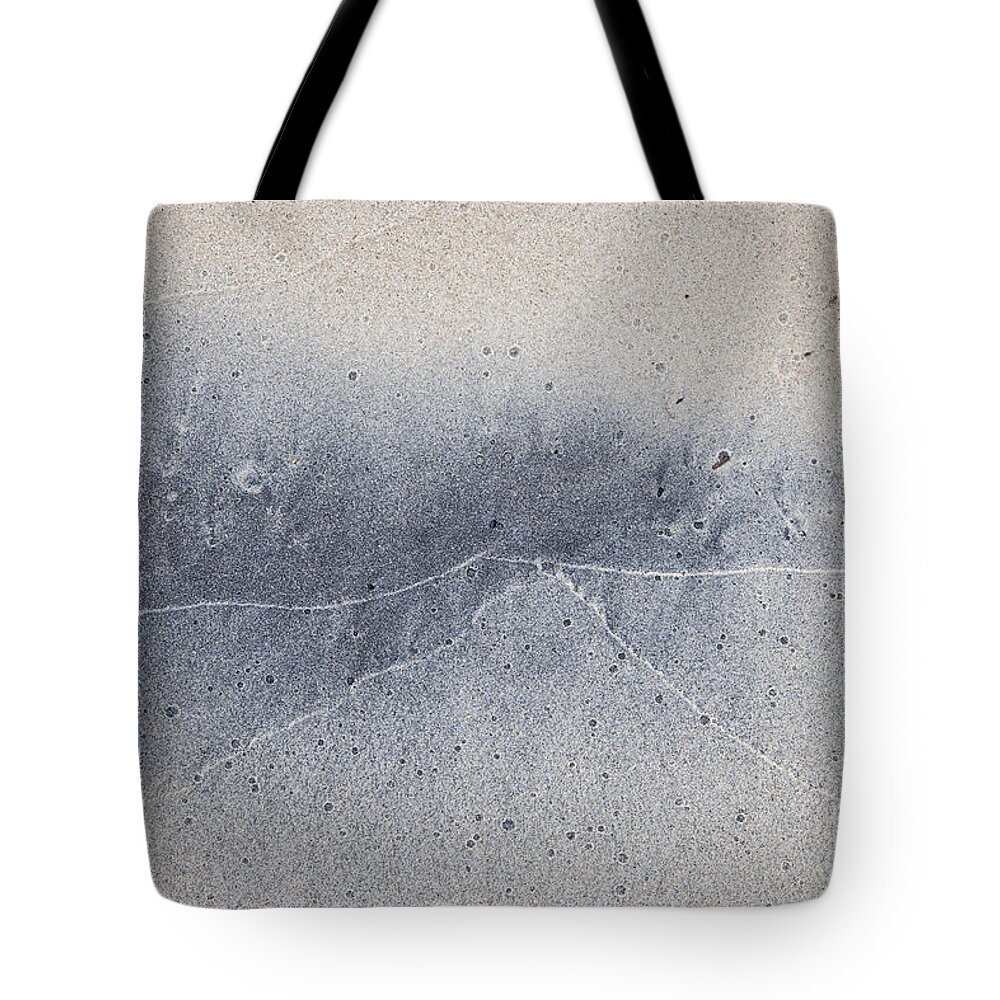 Sand Tote Bag featuring the photograph Wet sand abstract V by Elena Elisseeva
