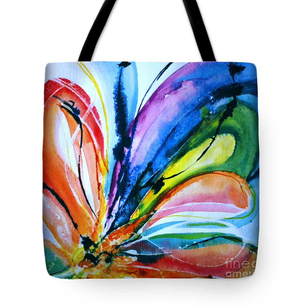 Insects Tote Bag featuring the painting What A Fly Dreams by Rory Siegel