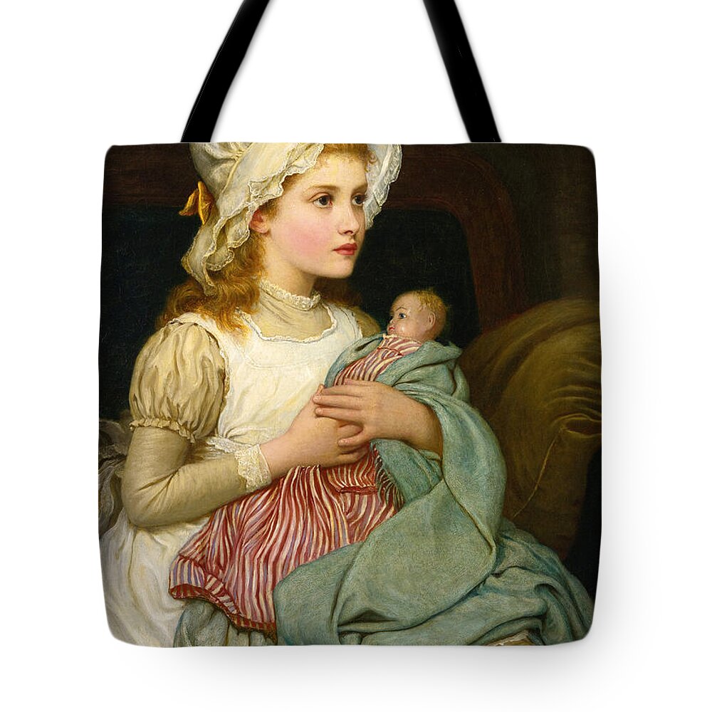 Kate Perugini Tote Bag featuring the painting What will tomorrow be? by Kate Perugini