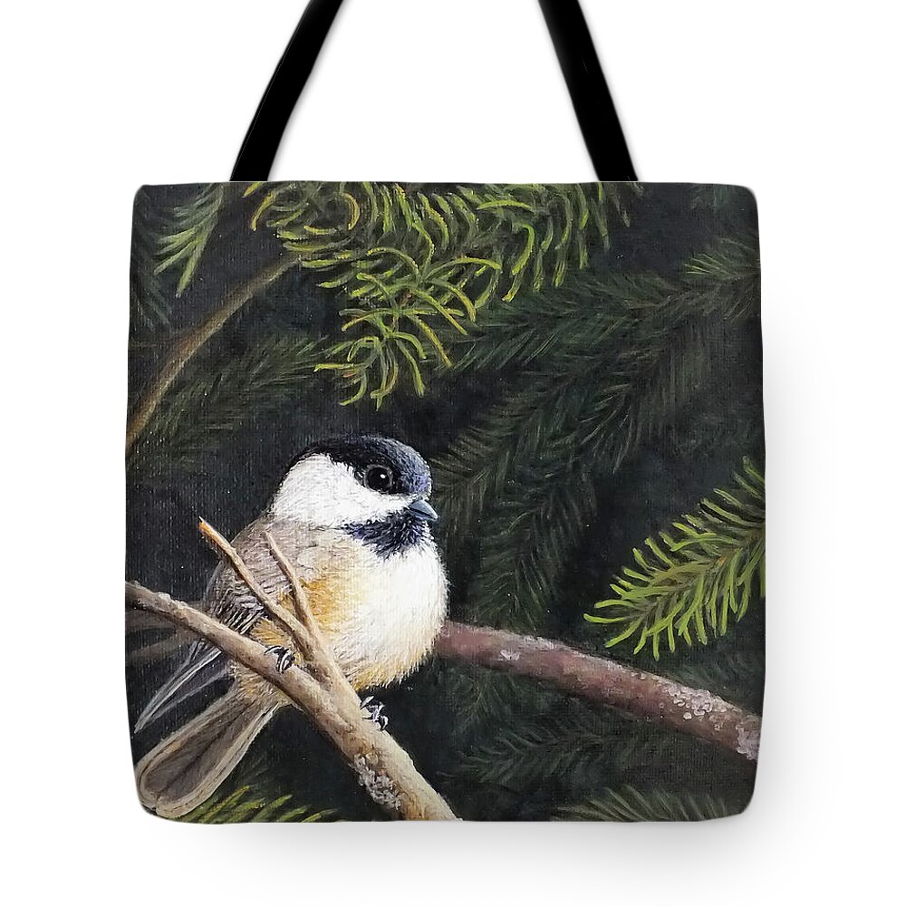 Curiousity Tote Bag featuring the painting Whats New by Marc Dmytryshyn