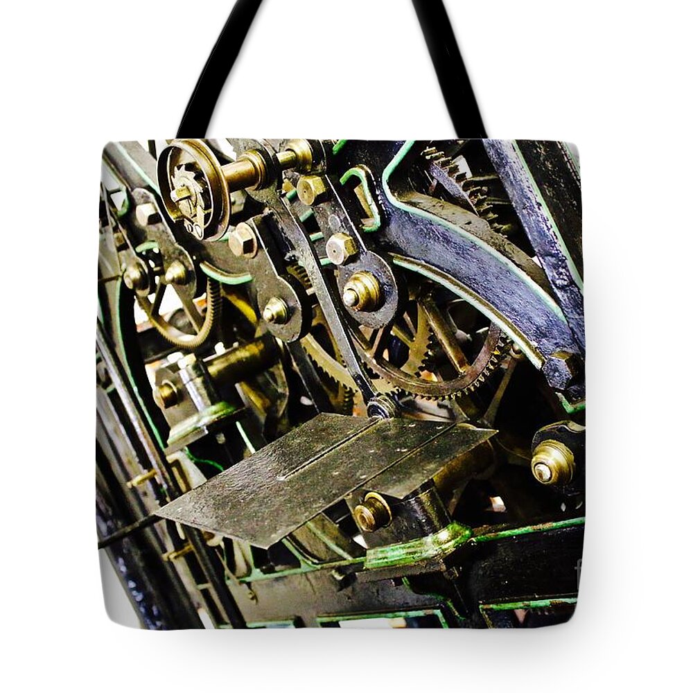 Industrial Manufacturing Tote Bag featuring the photograph Wheeling it by Phil Cappiali Jr