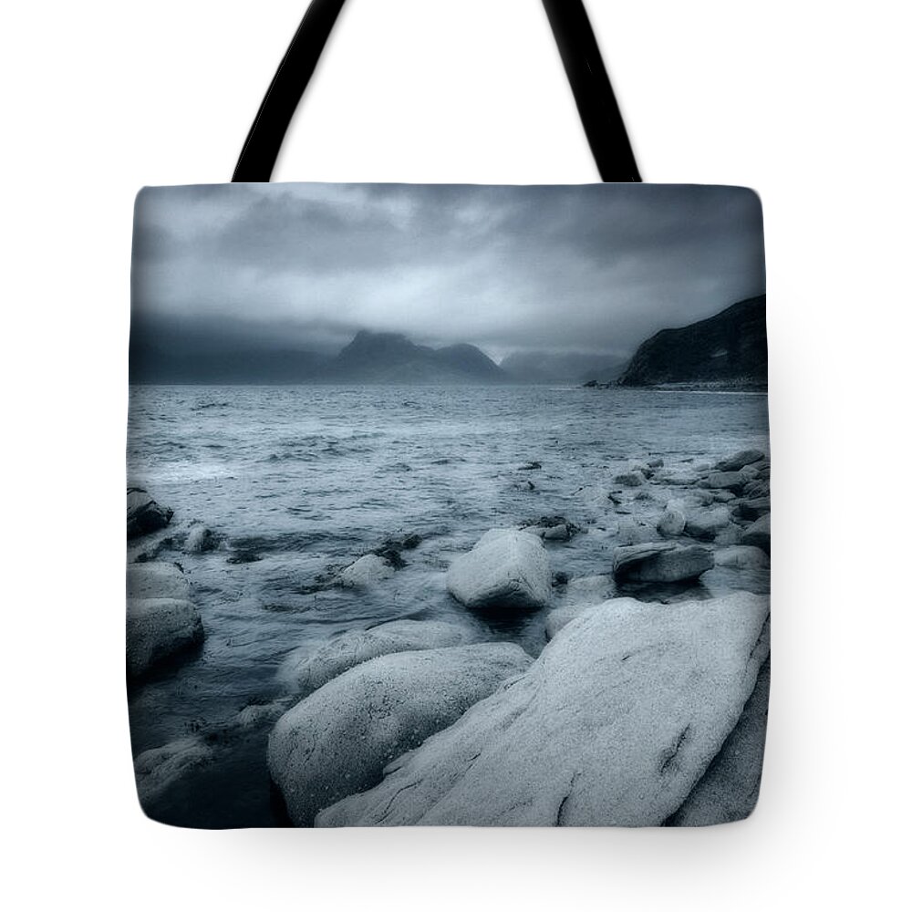 Seascape Tote Bag featuring the photograph When Day Turns to Night by David Lichtneker