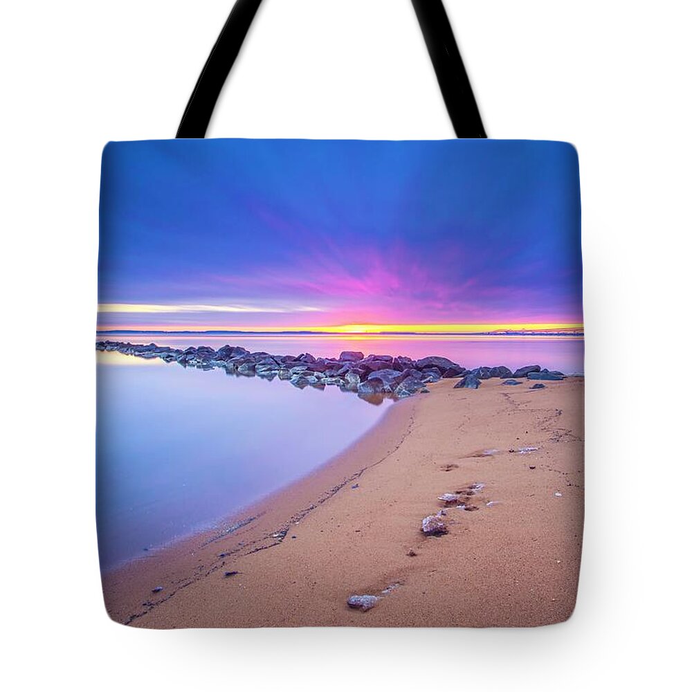 Sunrise Tote Bag featuring the photograph When it feels like the world's gone mad by Edward Kreis
