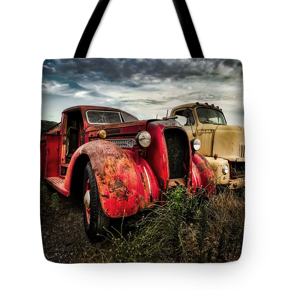 Tote Bag featuring the photograph When Trucks Were Trucks by American Landscapes