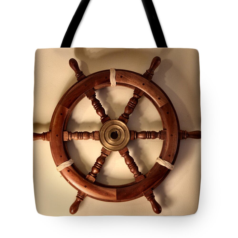 Nautical Tote Bag featuring the photograph Whirl 6 Shadowed - With Turk's Heads by Lin Grosvenor