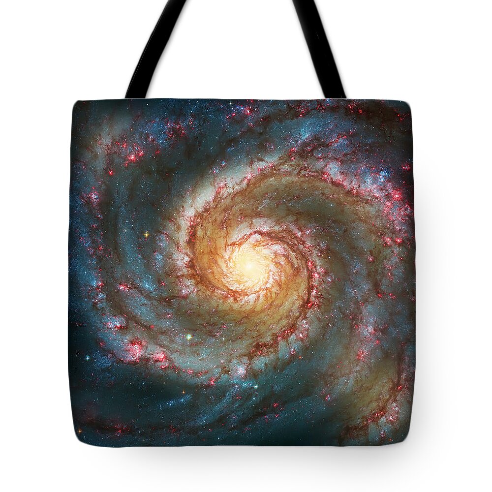 #faatoppicks Tote Bag featuring the photograph Whirlpool Galaxy by Jennifer Rondinelli Reilly - Fine Art Photography