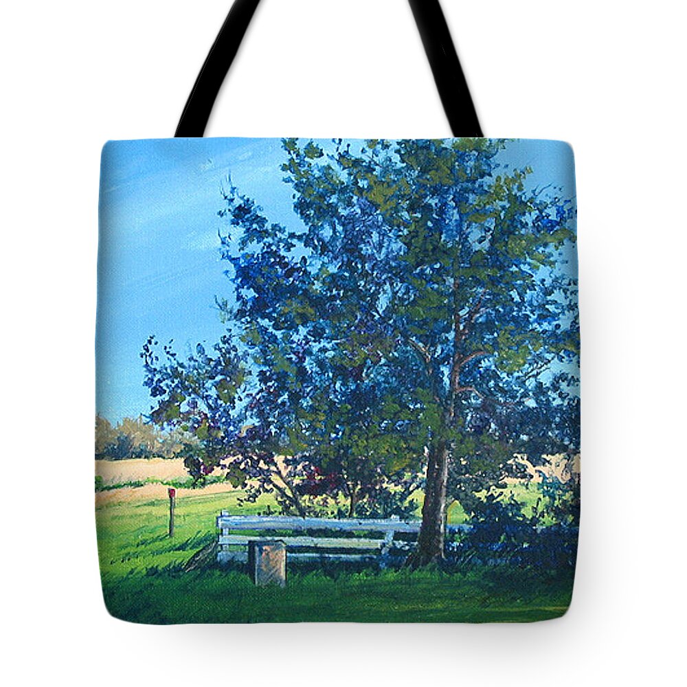 Nature Tote Bag featuring the painting Whisper Of Spring by Diane Ellingham