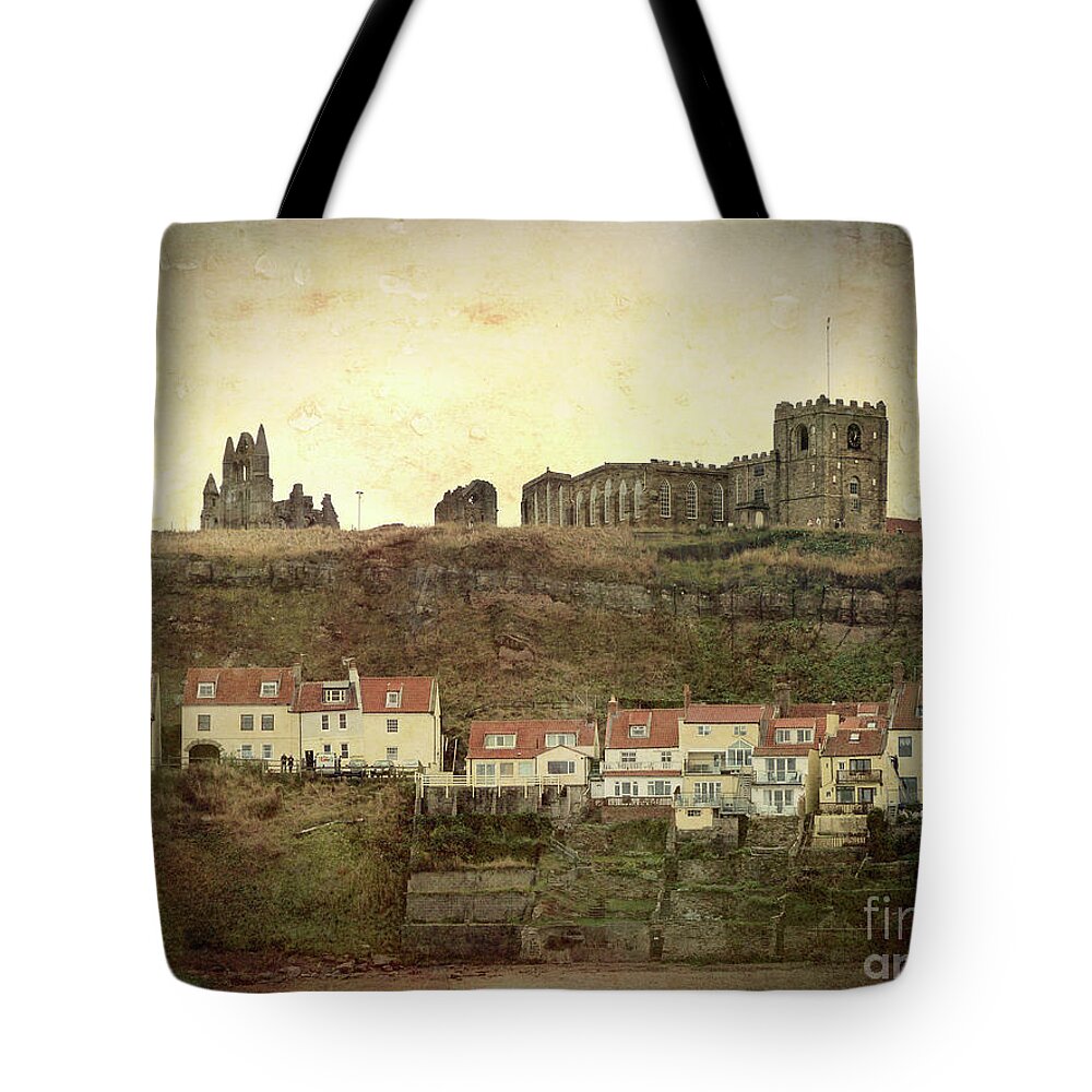 Abbey Tote Bag featuring the photograph Whitby Abbey North Yorshire by Lynn Bolt