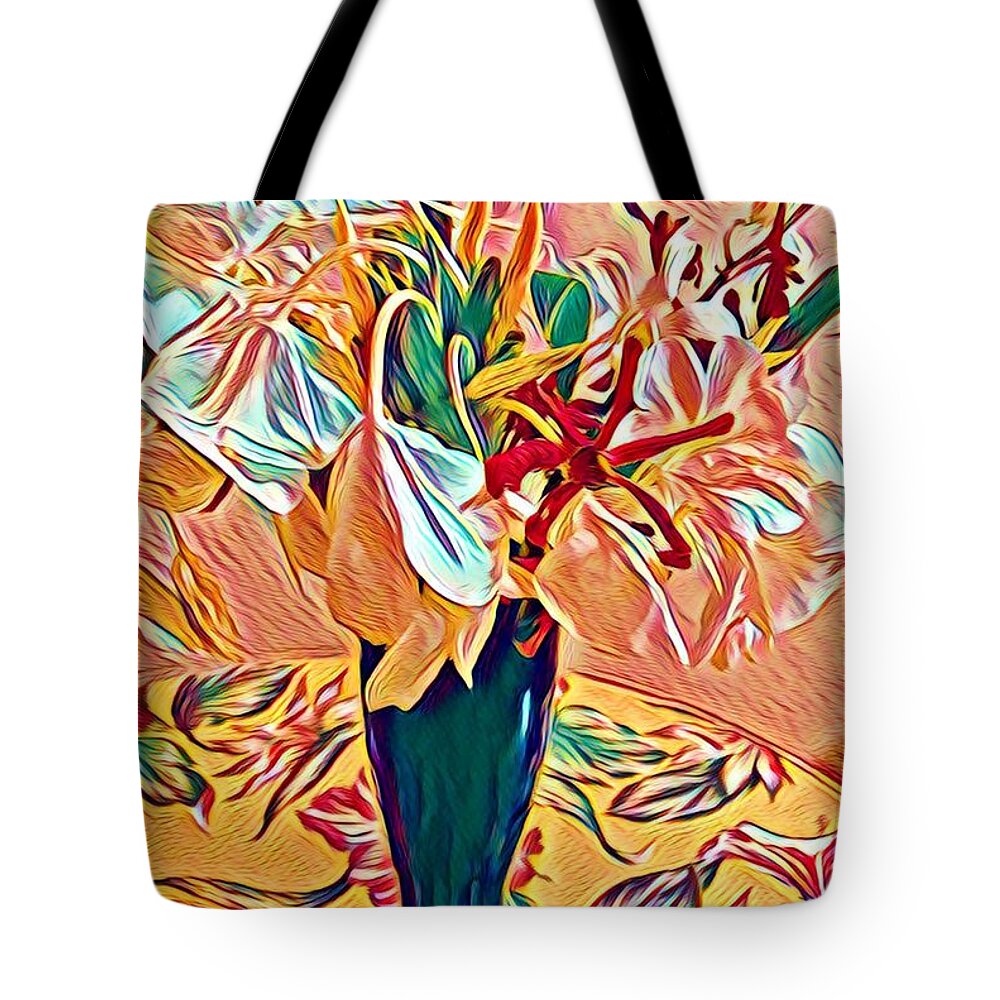 #flowersofaloha #alohabouquetoftheday #whitegingerinpink #whiteginger #flowers # Tote Bag featuring the photograph White Ginger in Pink by Joalene Young