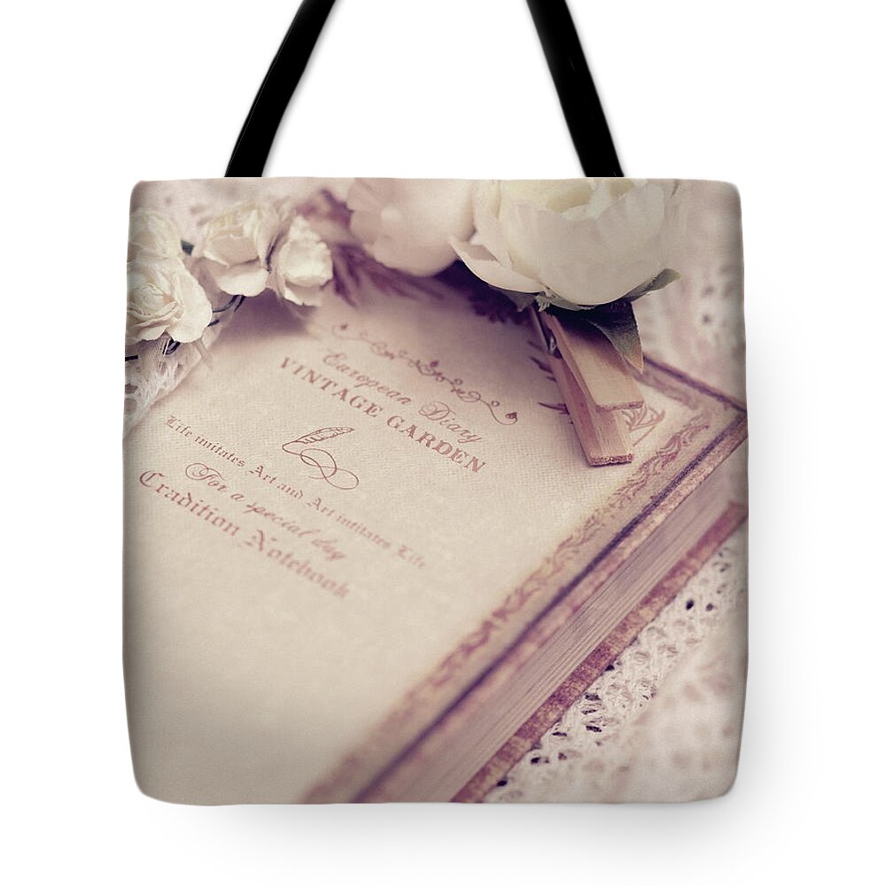 White Lace And Promises Tote Bag featuring the photograph White Lace and Promises by Yuka Kato