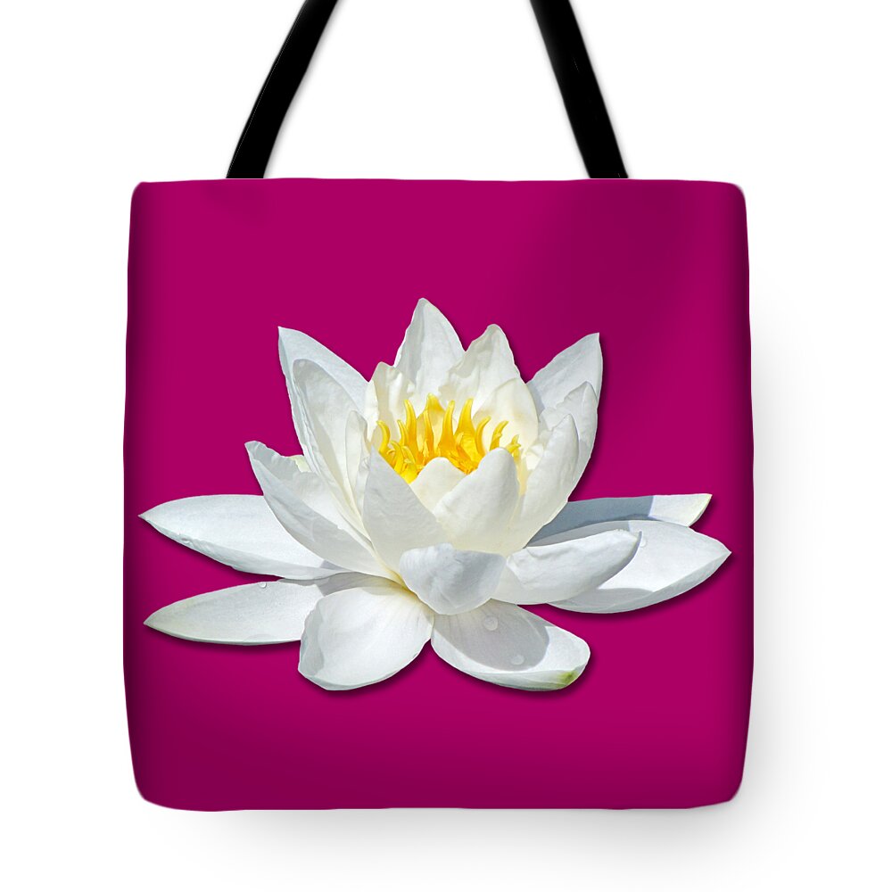 Lily Tote Bag featuring the photograph White Lily 2 by Bob Slitzan