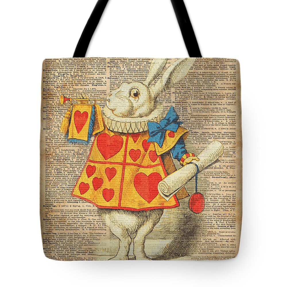 Handbag Alice in Wonderland. Rabbit