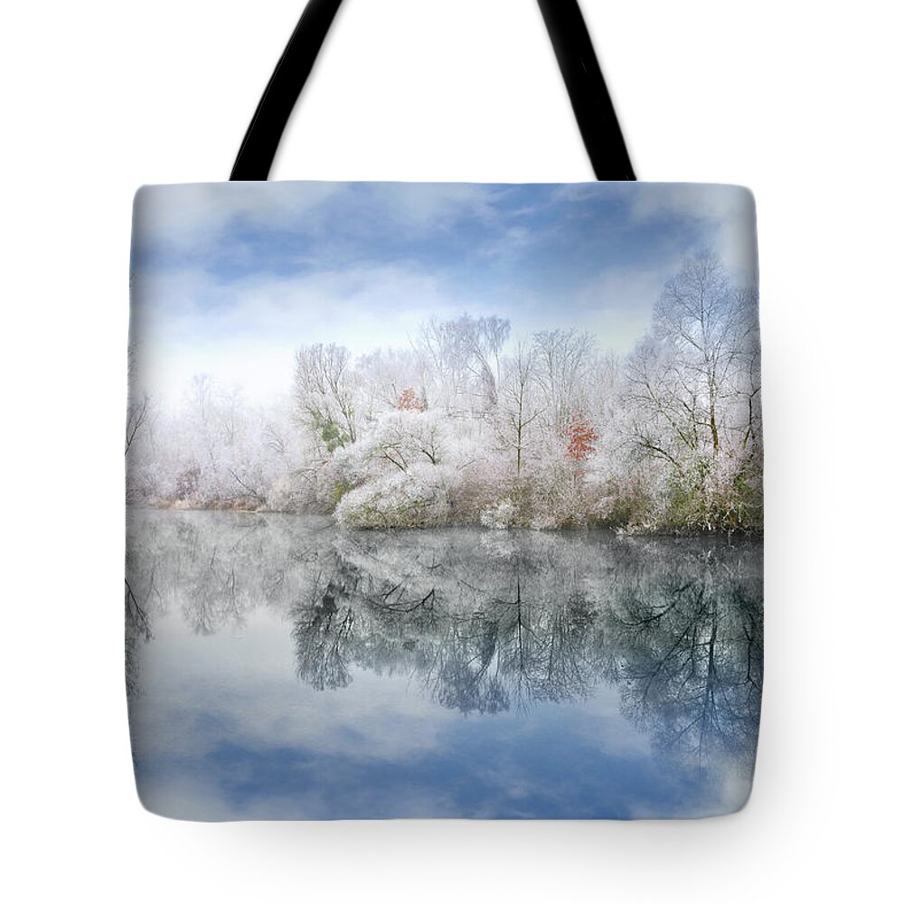 Landscape Tote Bag featuring the photograph White Space by Philippe Sainte-Laudy