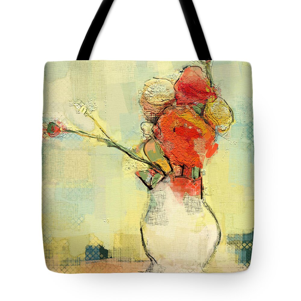 White Vase Tote Bag for Sale by Carrie Joy Byrnes