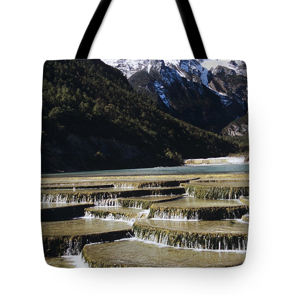 Asian Art Tote Bag featuring the photograph White Water River - Lijiang by Gloria & Richard Maschmeyer - Printscapes