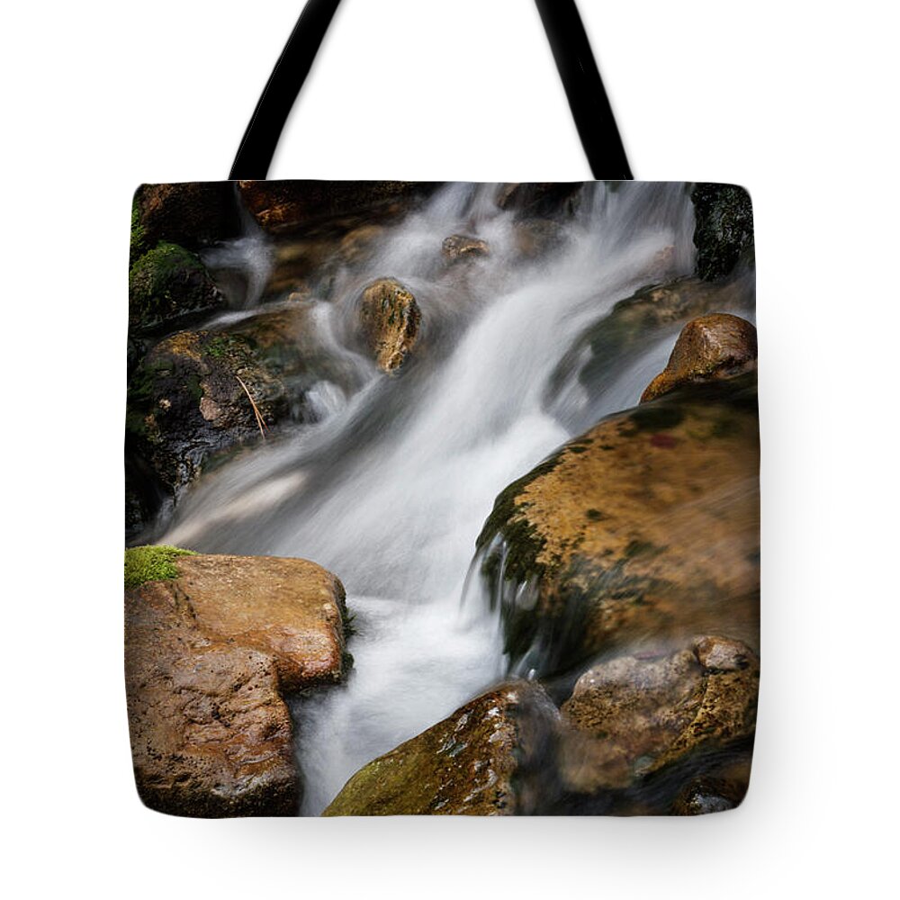 Water Tote Bag featuring the photograph White Water by Steve Triplett