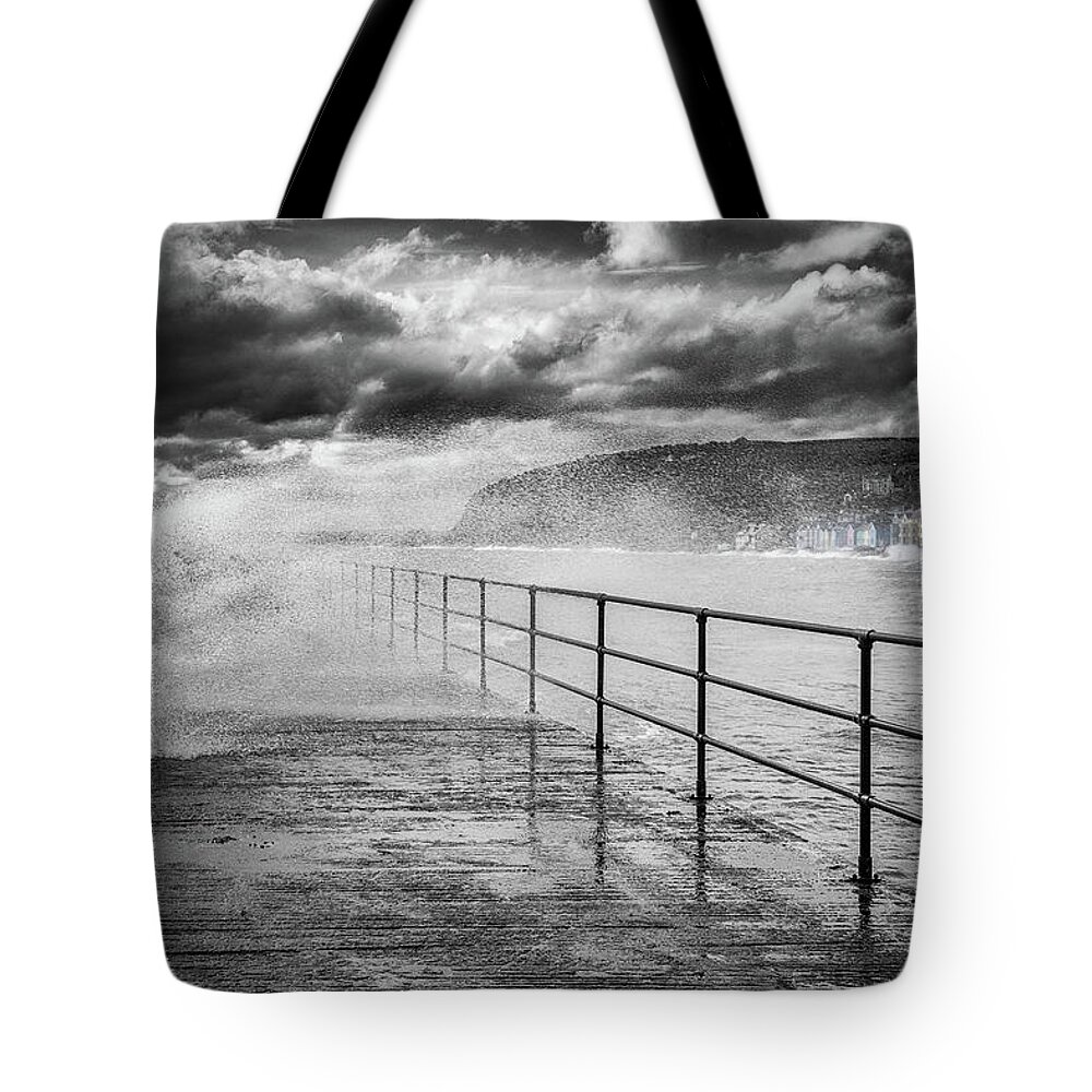 Whitehead Tote Bag featuring the photograph Whitehead with a splash of colour by Nigel R Bell