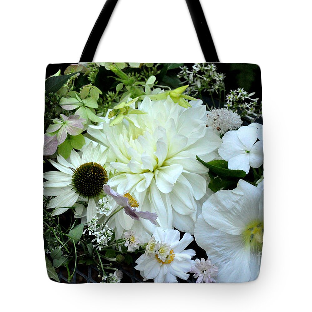Flowers Tote Bag featuring the photograph Whites and Pastels by Tatyana Searcy