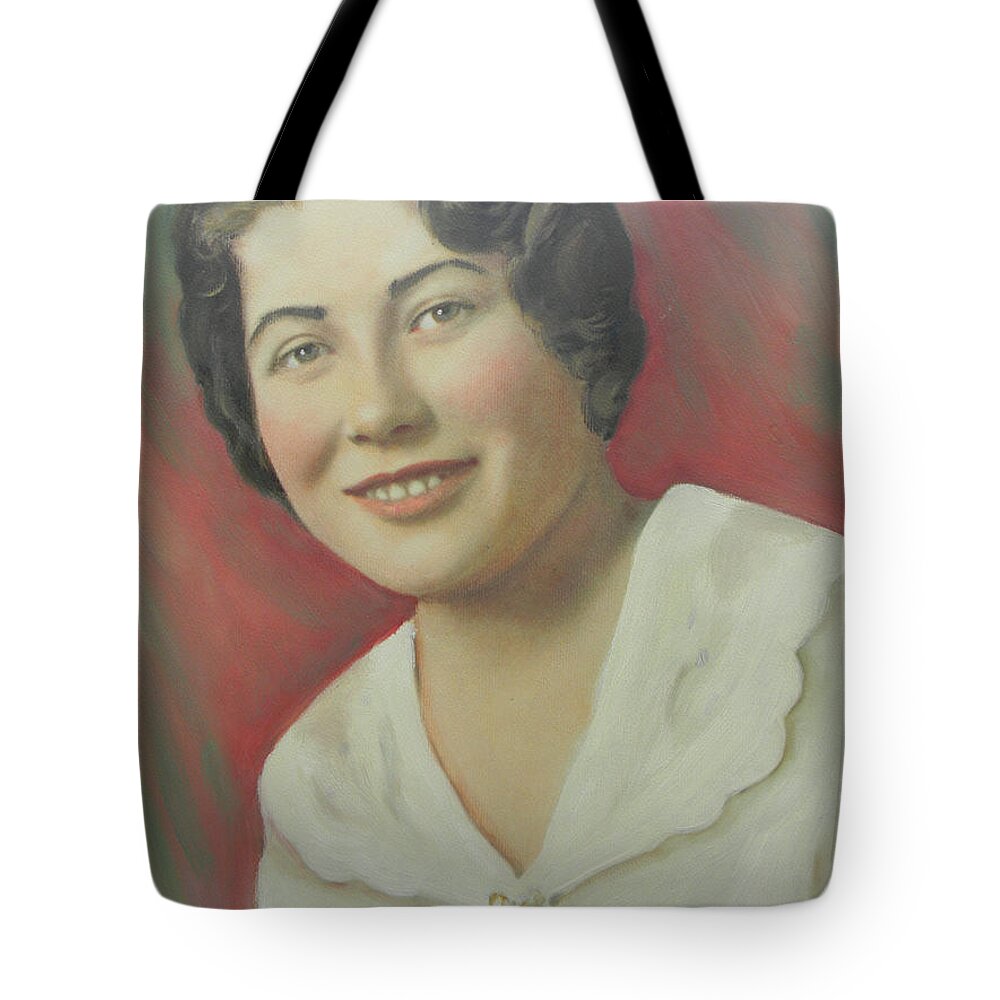 Inartelfen Tote Bag featuring the painting Who Am I by Marwan George Khoury
