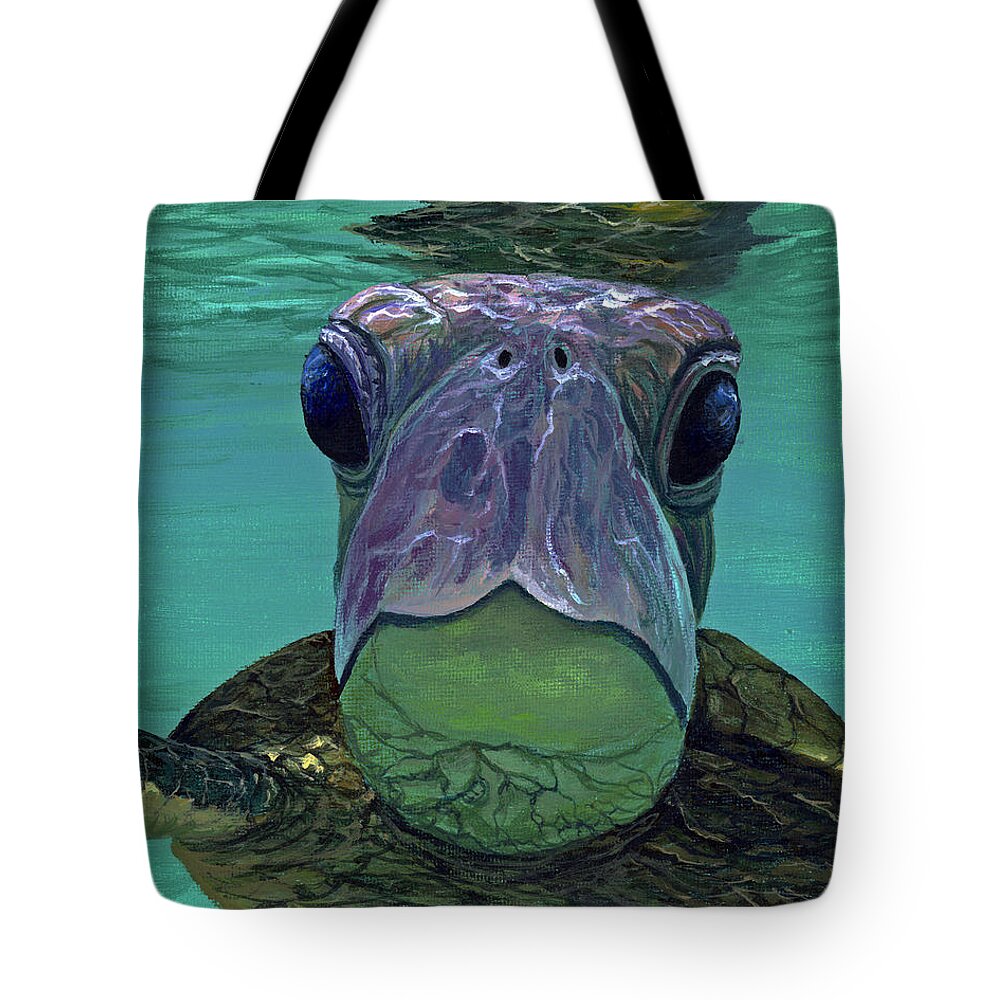 Animal Tote Bag featuring the painting Who Me? by Darice Machel McGuire