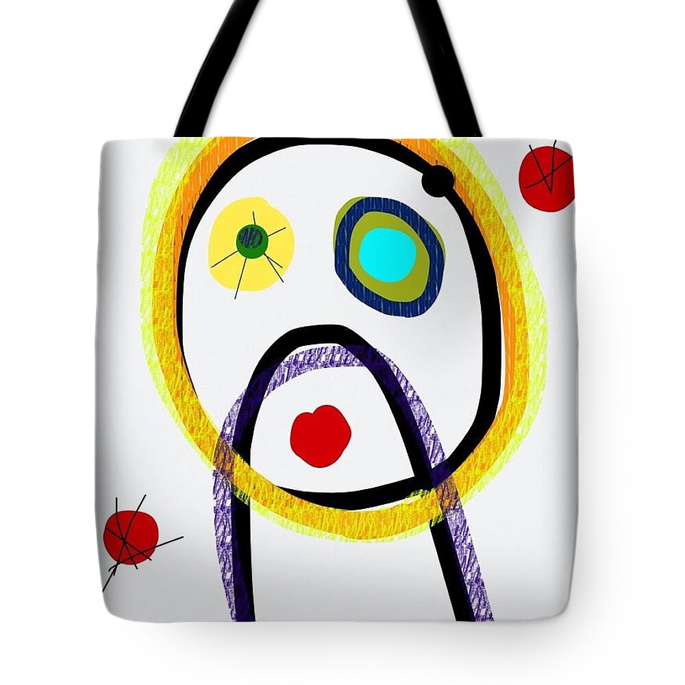 Abstract Tote Bag featuring the digital art Whoopsie by Susan Fielder
