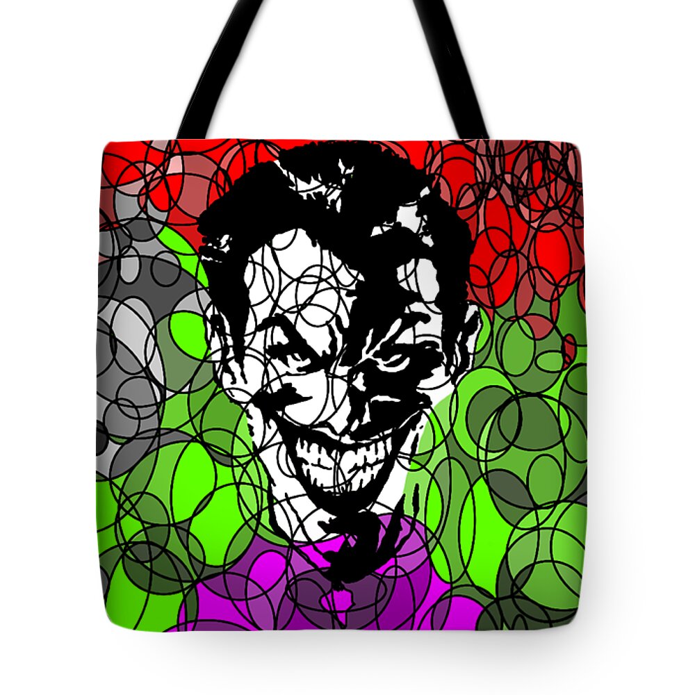 Joker Tote Bag featuring the digital art Why SO by Jack Norton