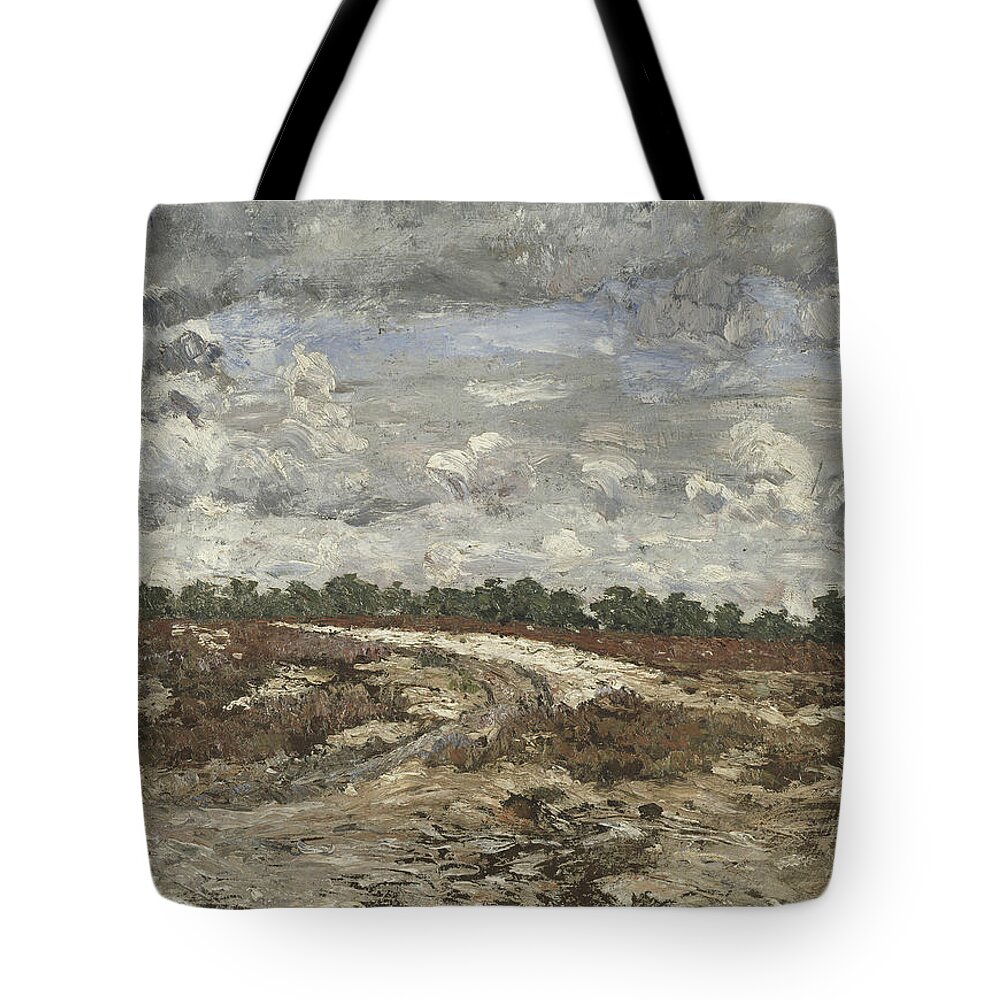 19th Century Art Tote Bag featuring the painting Wild Country in the Forest of Fontainebleau by Carl Fredrik Hill