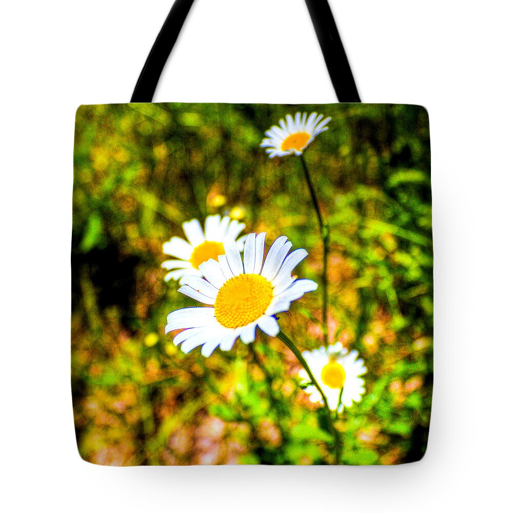 Flowers Tote Bag featuring the photograph Wild Flowers by Jonny D