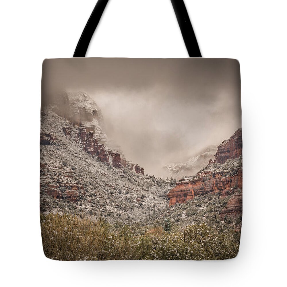 Boynton Canyon Tote Bag featuring the photograph Boynton Canyon Arizona by Racheal Christian