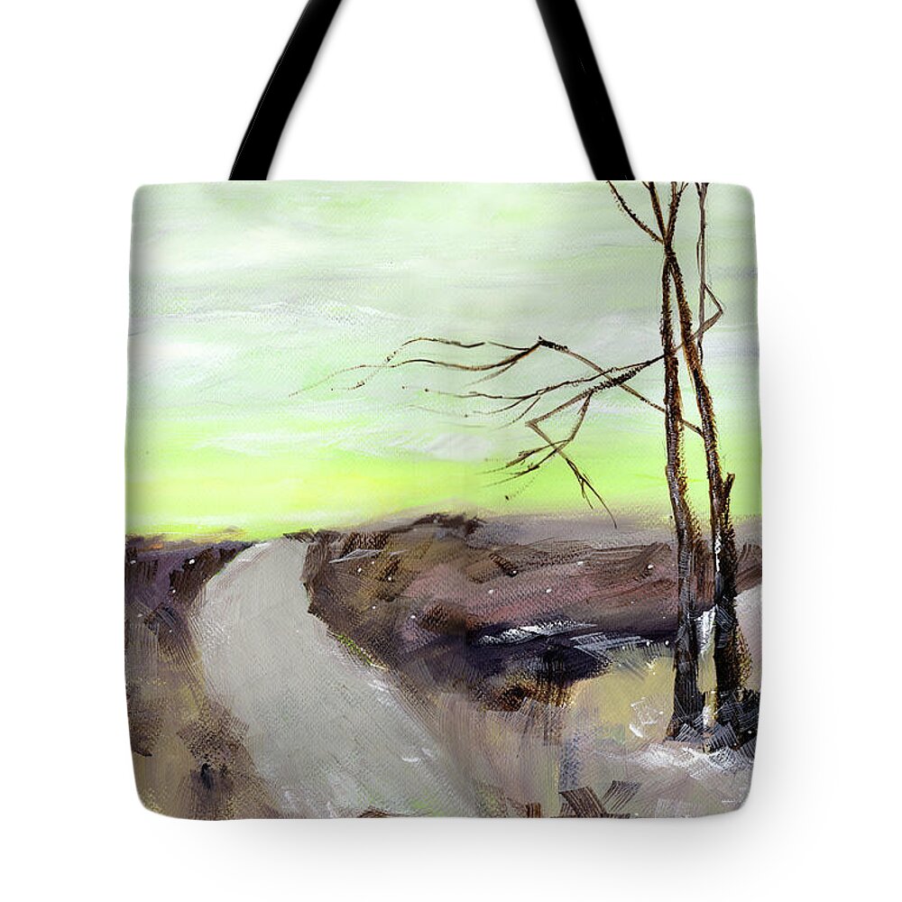 Nature Tote Bag featuring the painting Wilderness 2 by Anil Nene