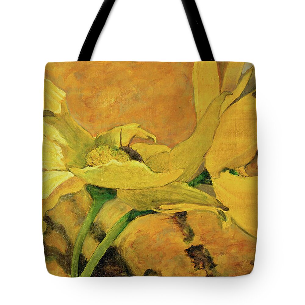 Wildflowers Tote Bag featuring the painting Wildflowers by Lori Moon