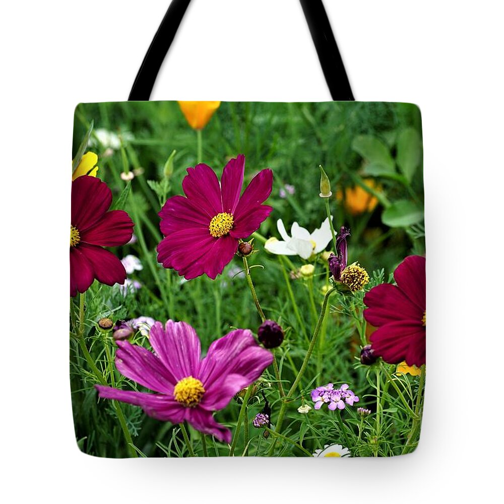 Wildflowers Tote Bag featuring the photograph Wildflowers by Merle Grenz
