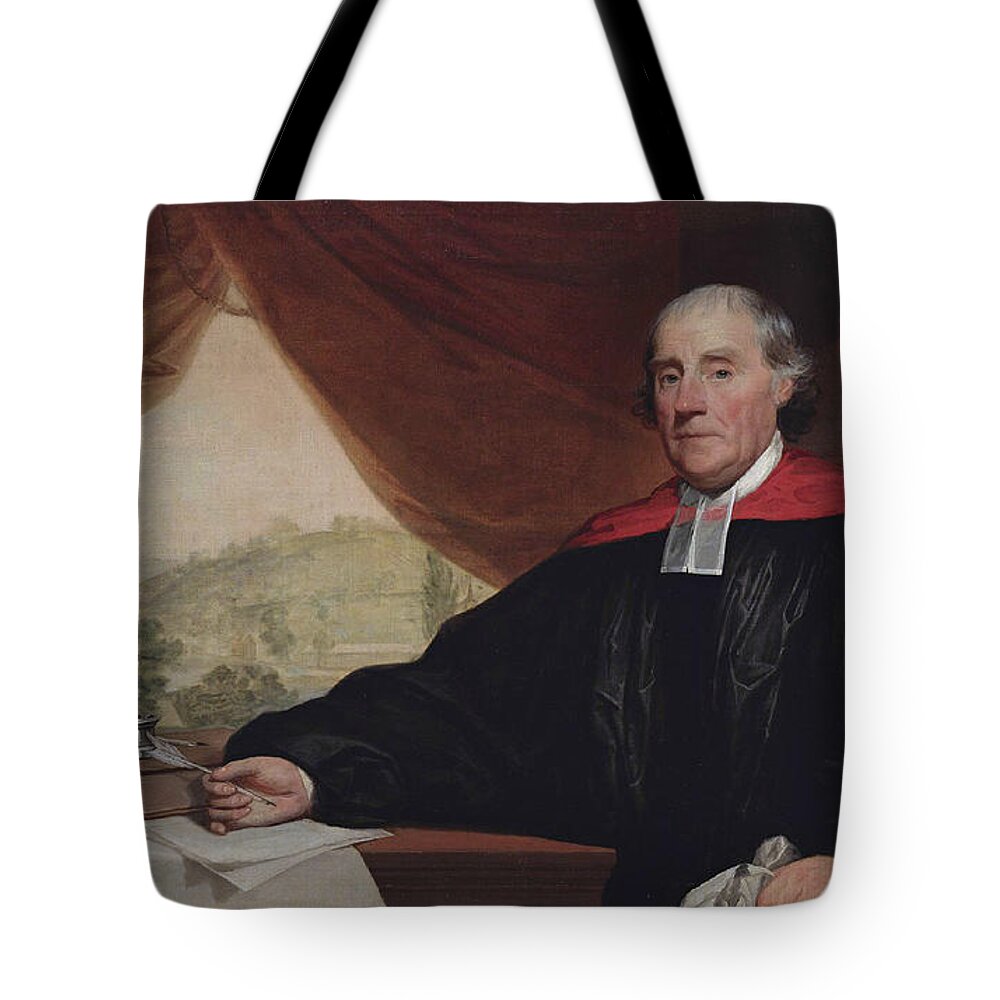 Gilbert Stuart Tote Bag featuring the painting William Smith by Gilbert Stuart