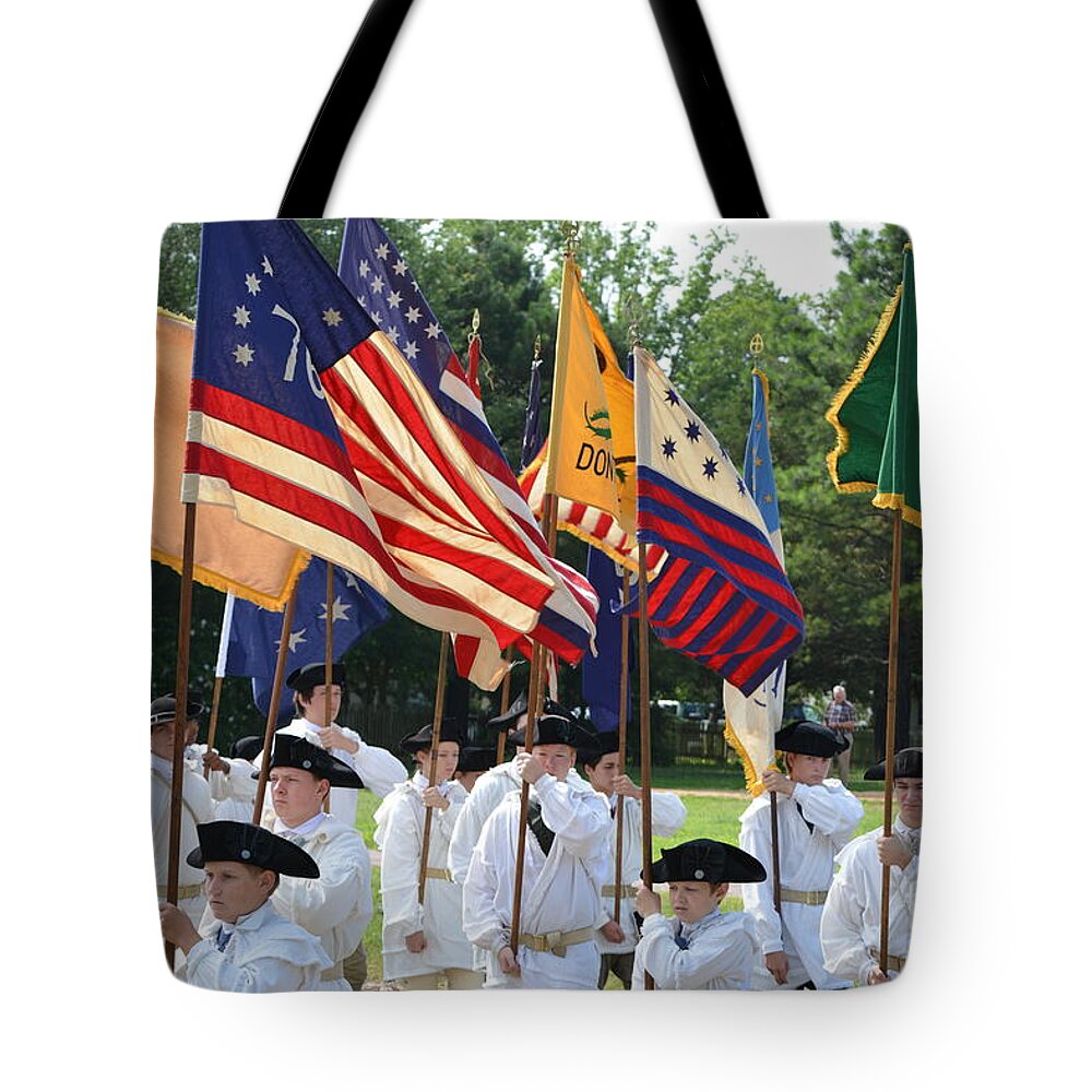 Colonial Williamsburg Tote Bag featuring the photograph Williamsburg #2 by Buddy Morrison