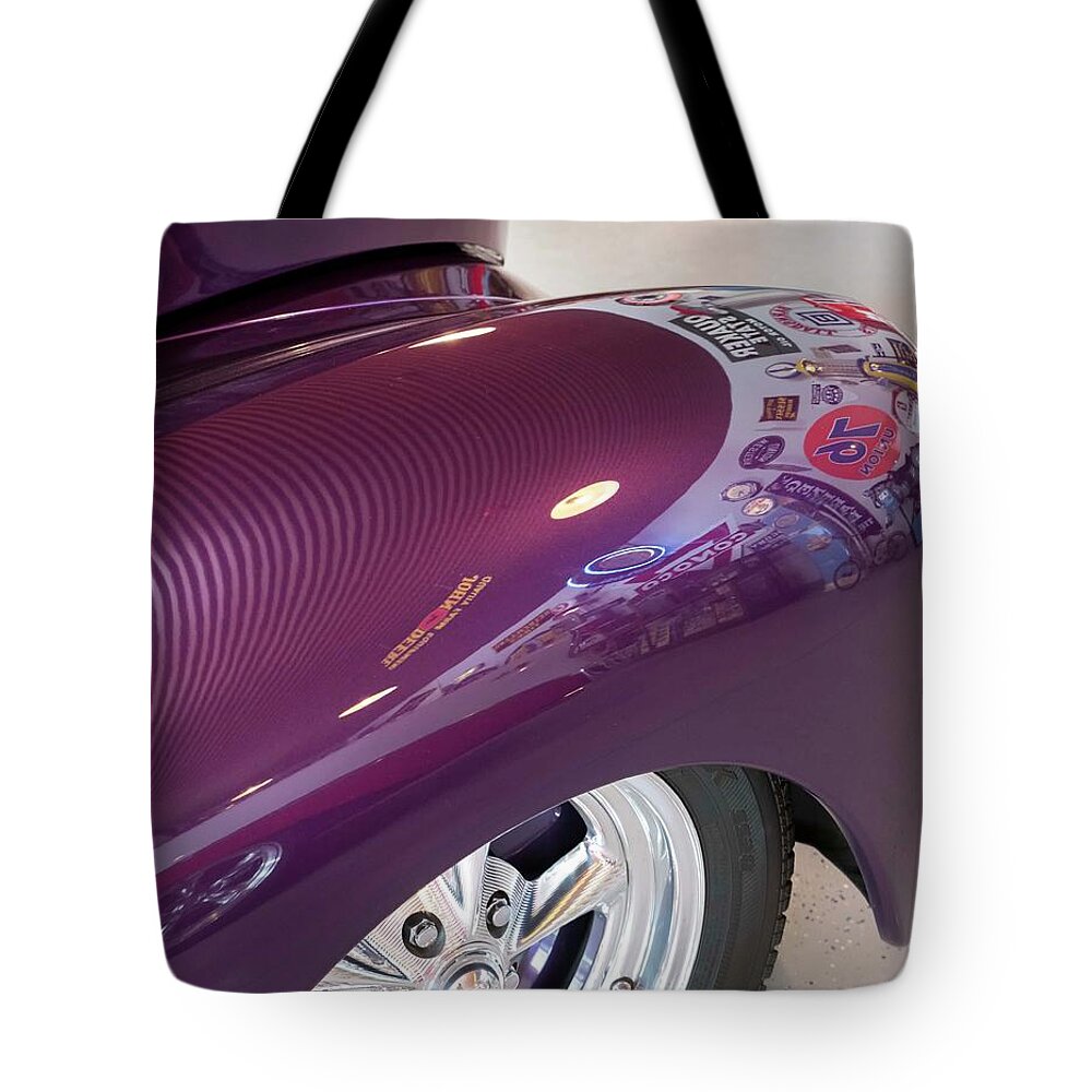 Willies Tote Bag featuring the photograph Willy's Fender by Jeanne May